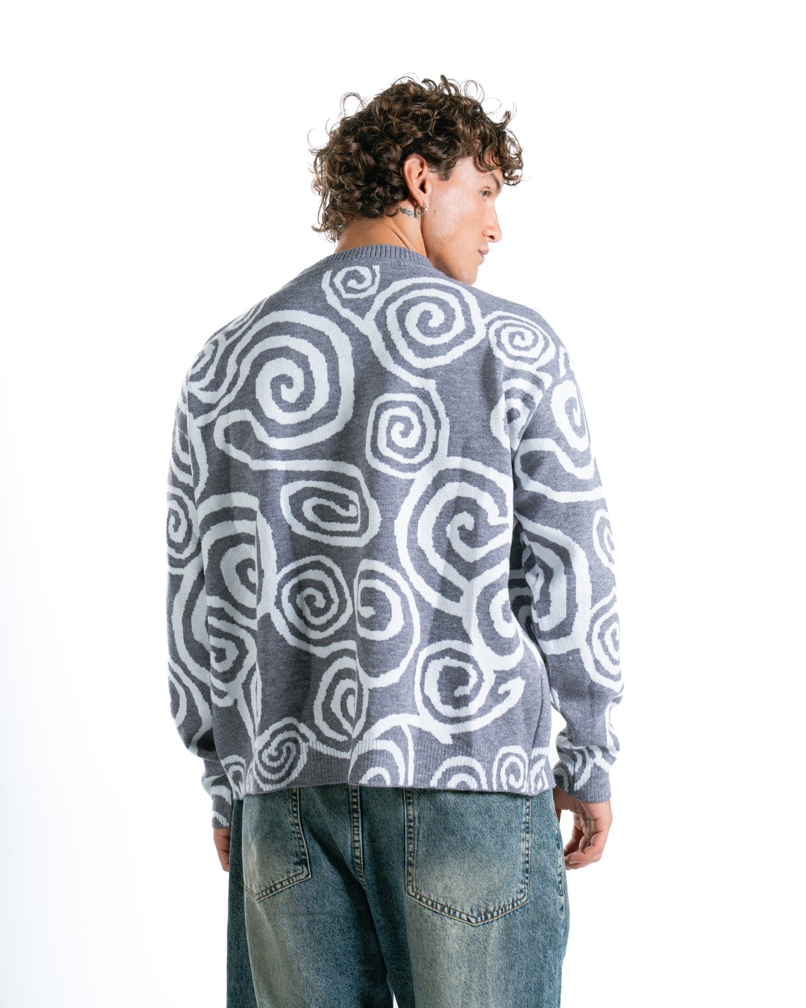 CRAYONIC GREY KNIT SWEATER