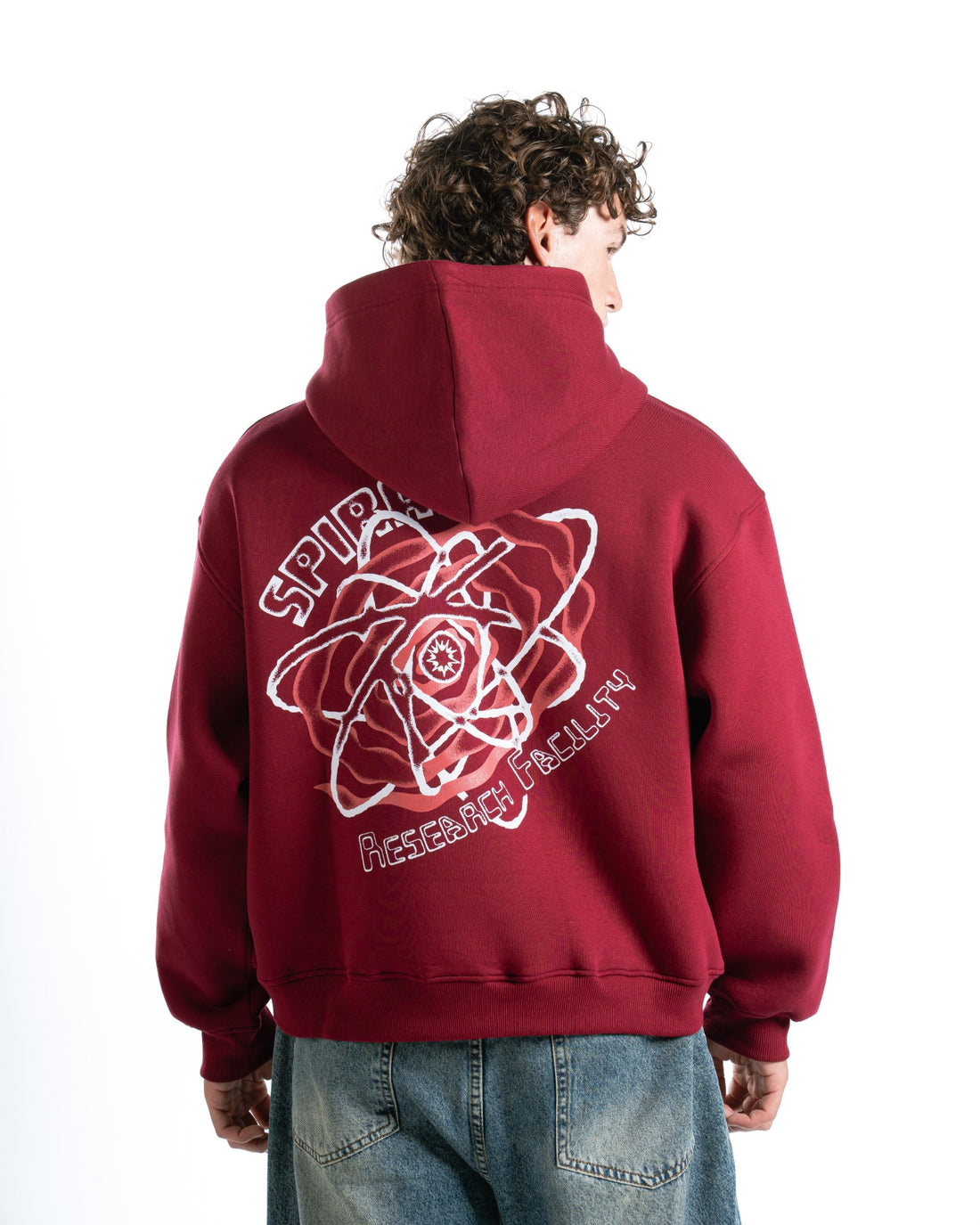 RESEARCH FACILITY BURGUNDY HOODIE