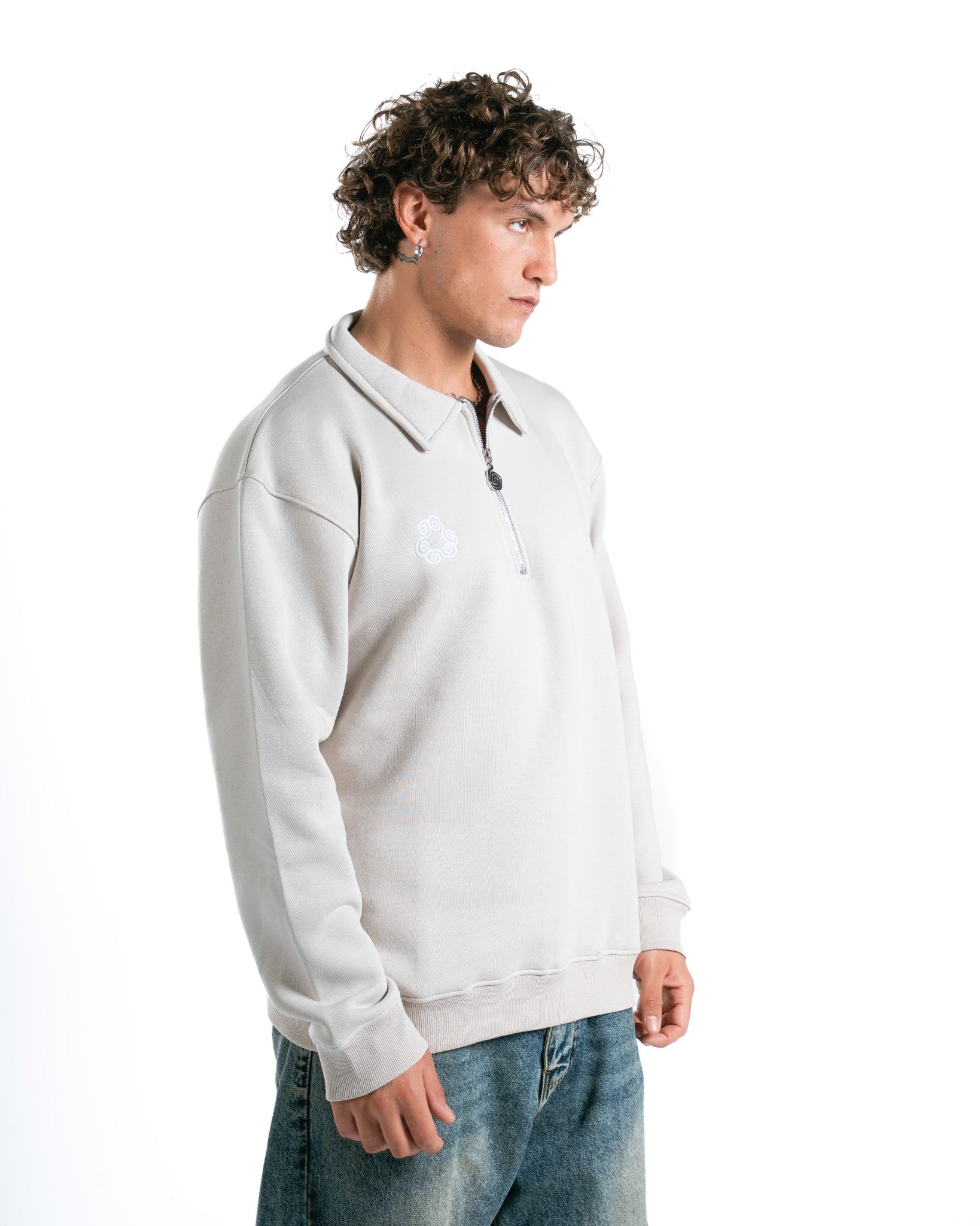 FLOW CREAM QUARTER-ZIP