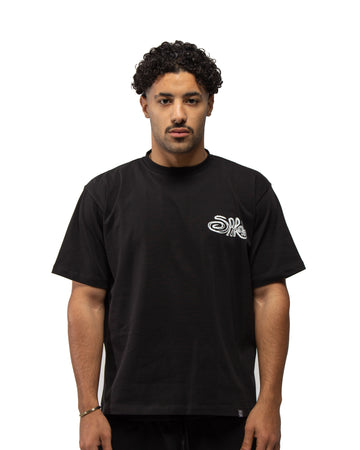 Globe Tee In Black