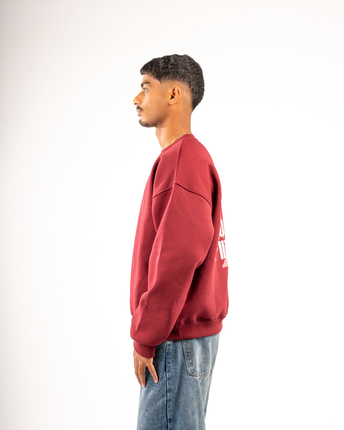 SPIRALVERSE BURGUNDY CREWNECK