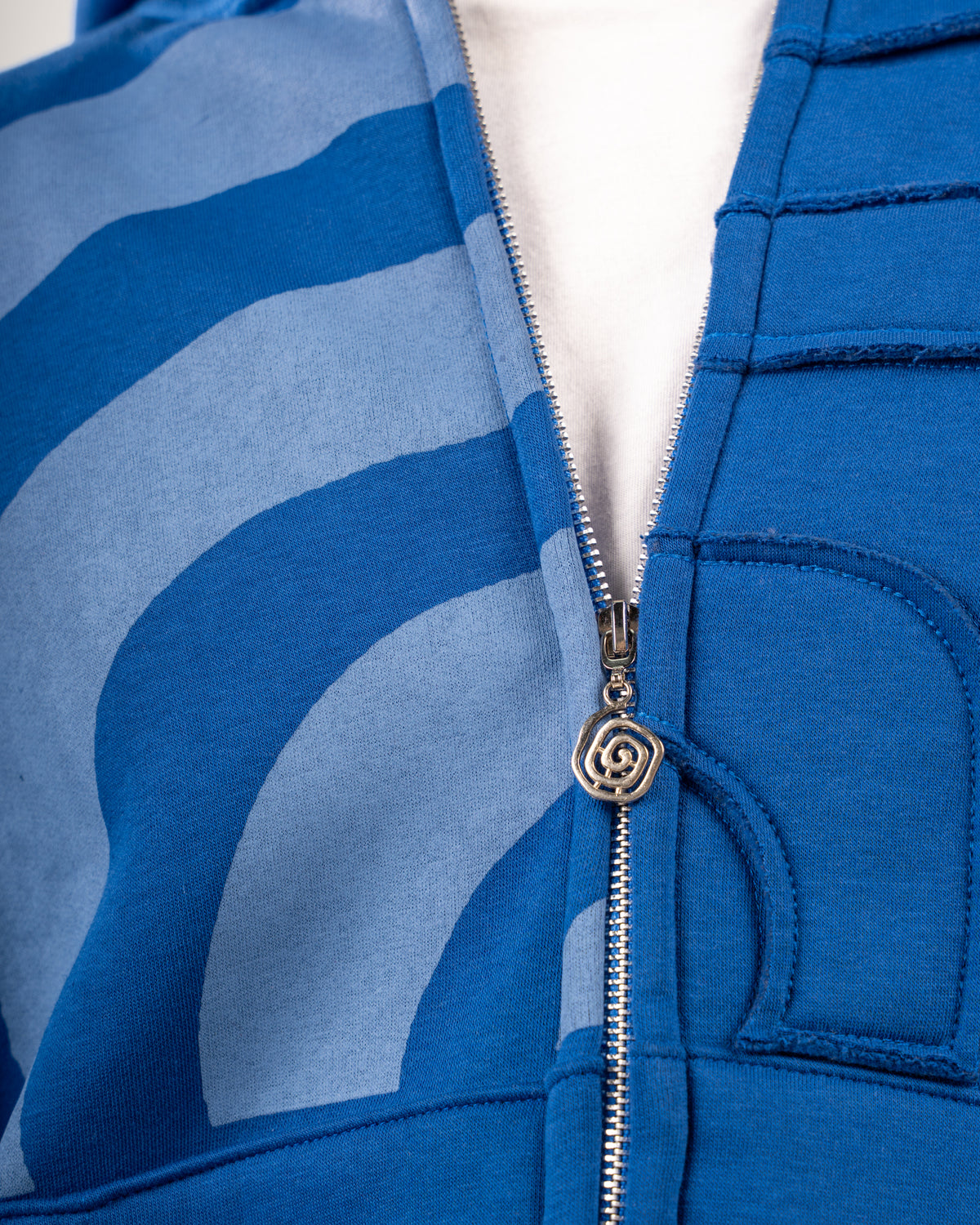 SPIRAL-SPLIT BLUE FULL ZIP-UP