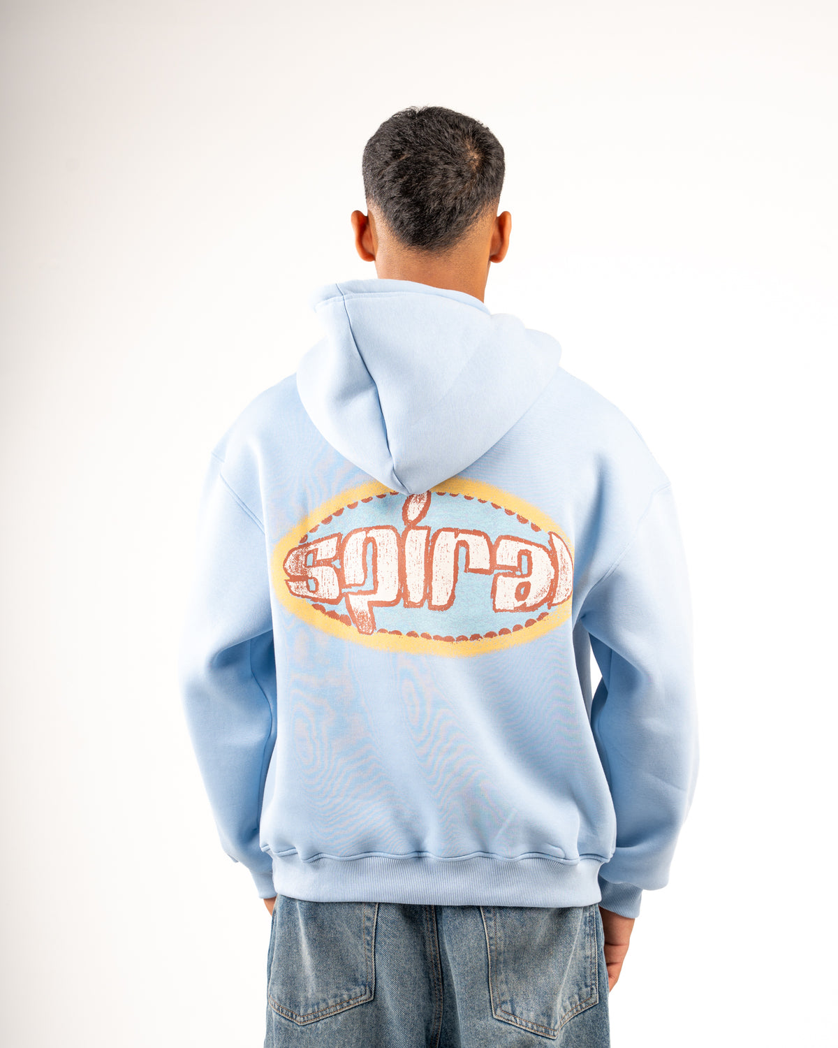 OVAL BABY BLUE HOODIE