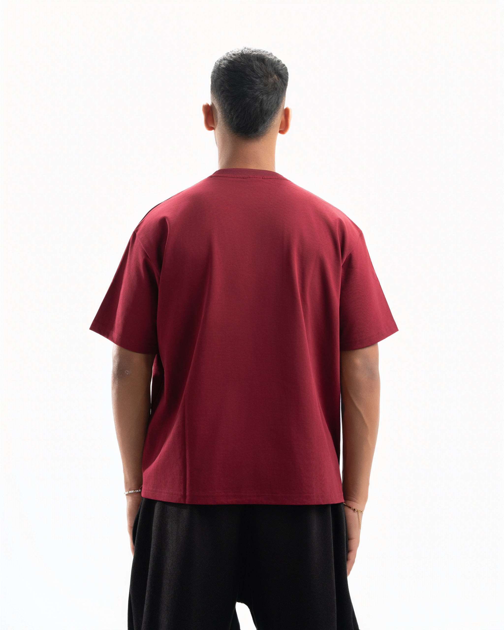 Spiral Essential T-Shirt in Burgundy