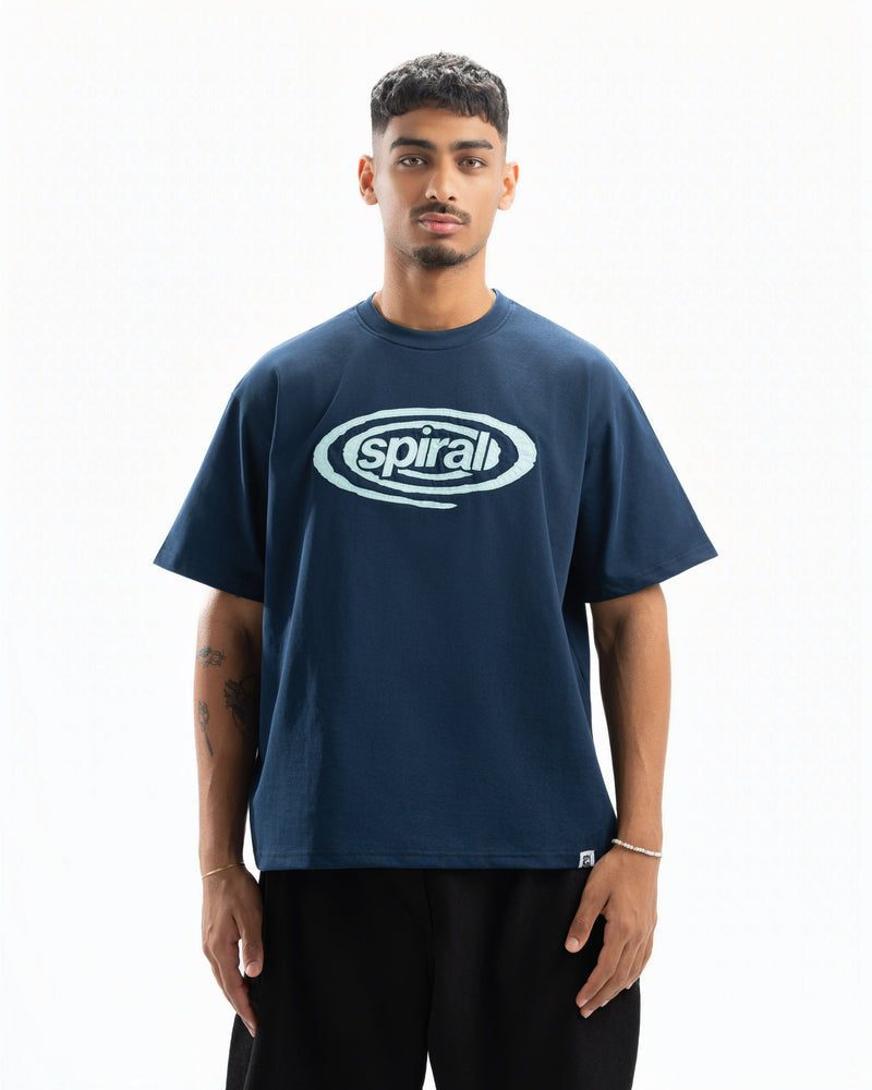Spiral Essential T-Shirt in Navy