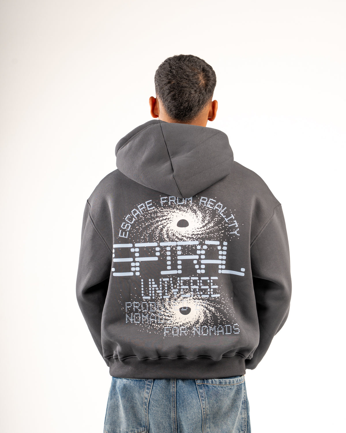UNIVERSE DARK GREY HOODIE