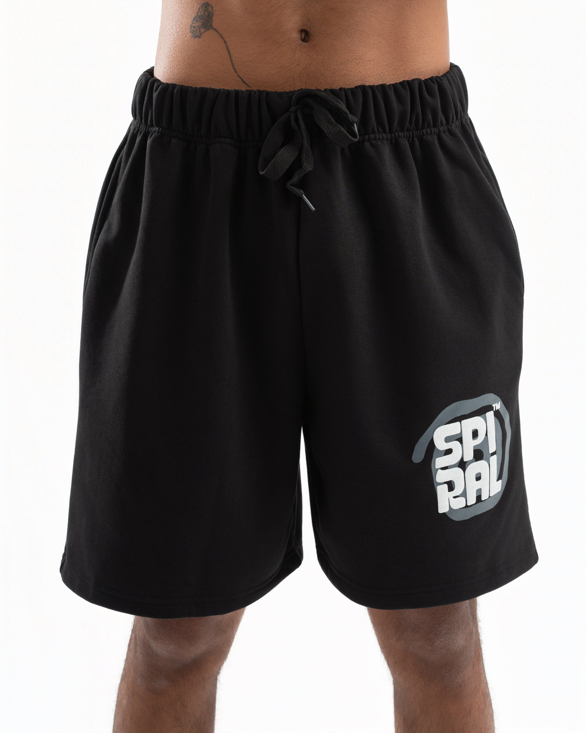 Spiral Shorts In Black