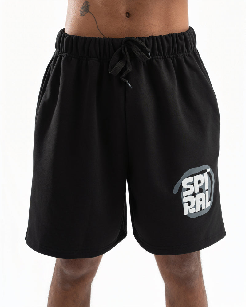 Spiral Shorts In Black