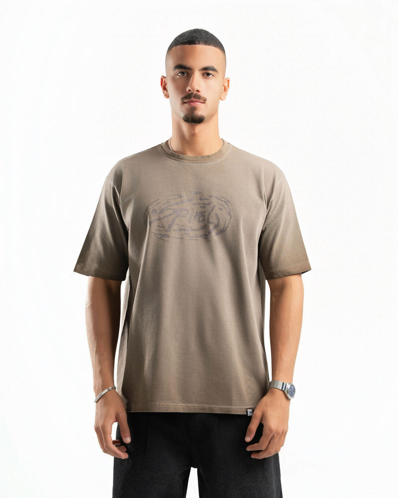Washed T-Shirt in Brown
