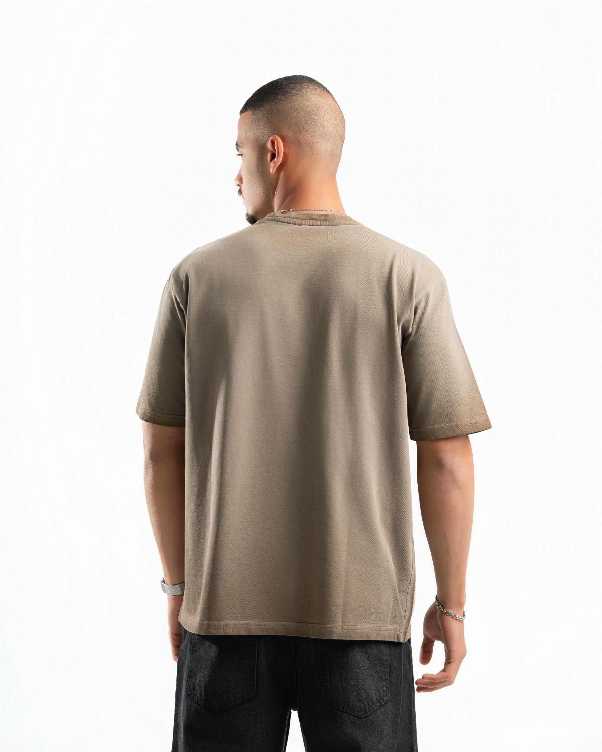 Washed T-Shirt in Brown