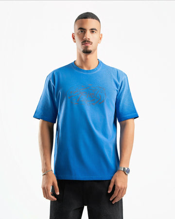 Washed T-Shirt in Blue
