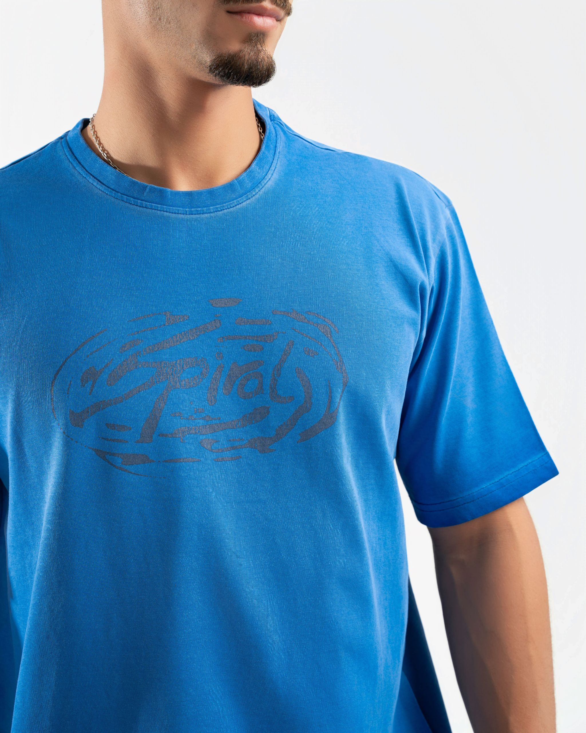 Washed T-Shirt in Blue