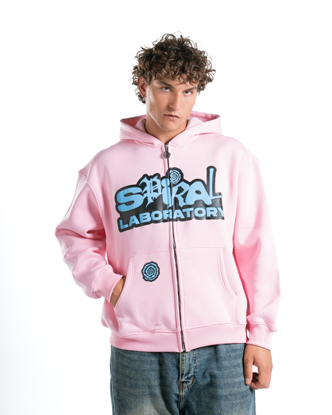 LABORATORY LIGHTPINK FULL ZIP-UP