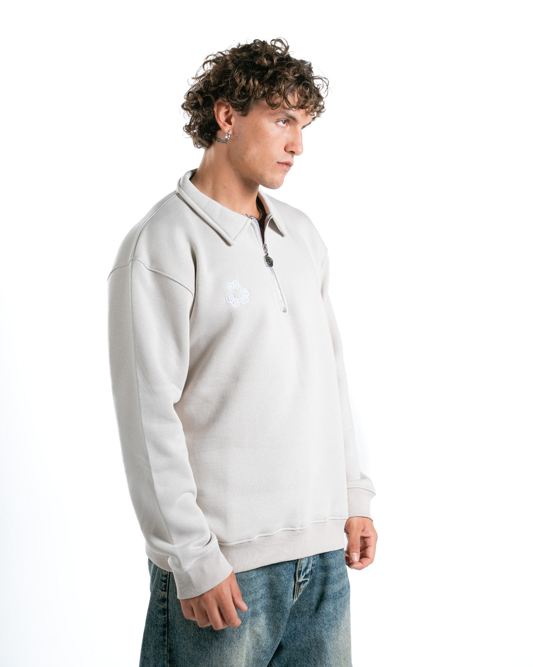 FLOW CREAM QUARTER-ZIP