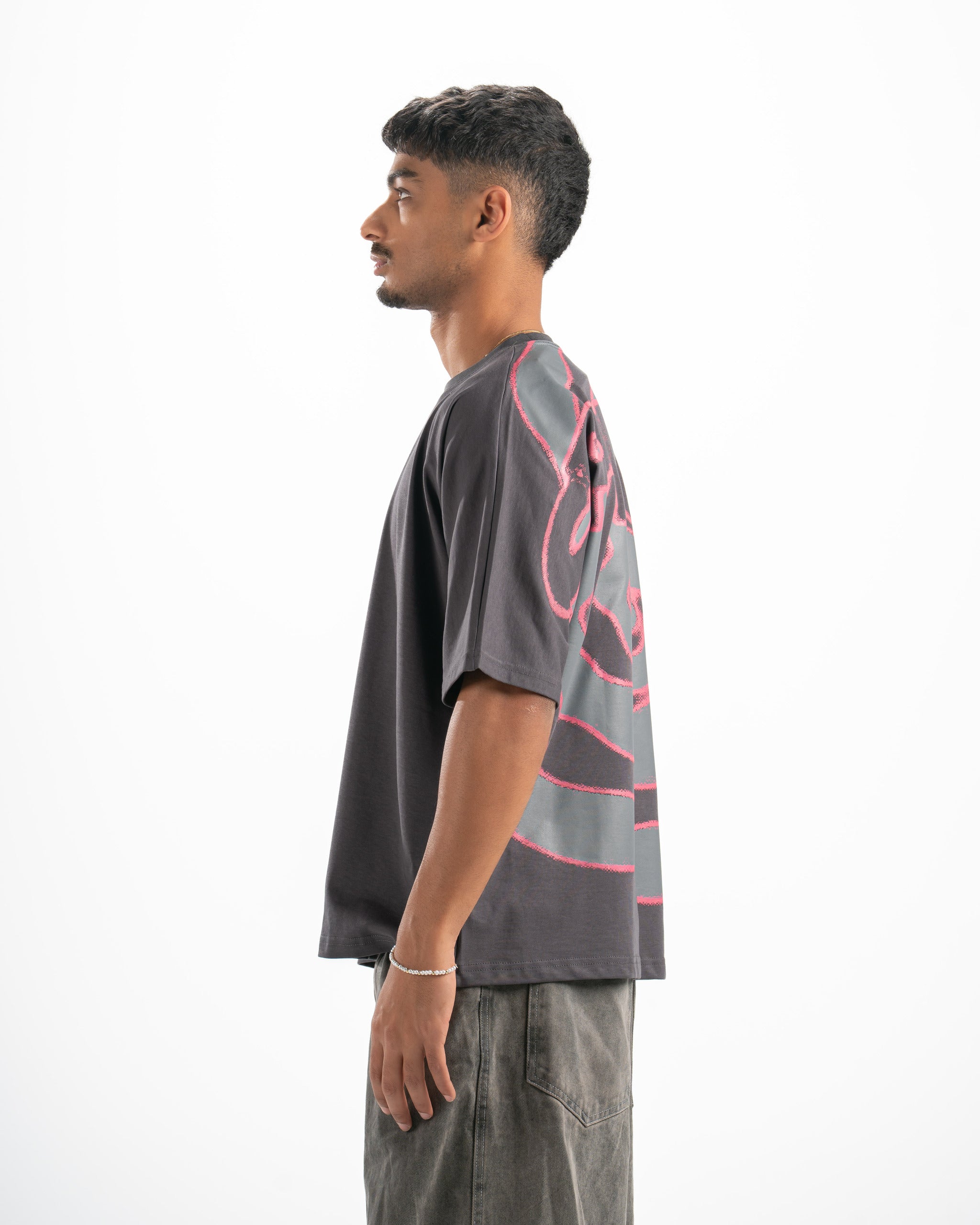 Motion Tee In Dark Grey