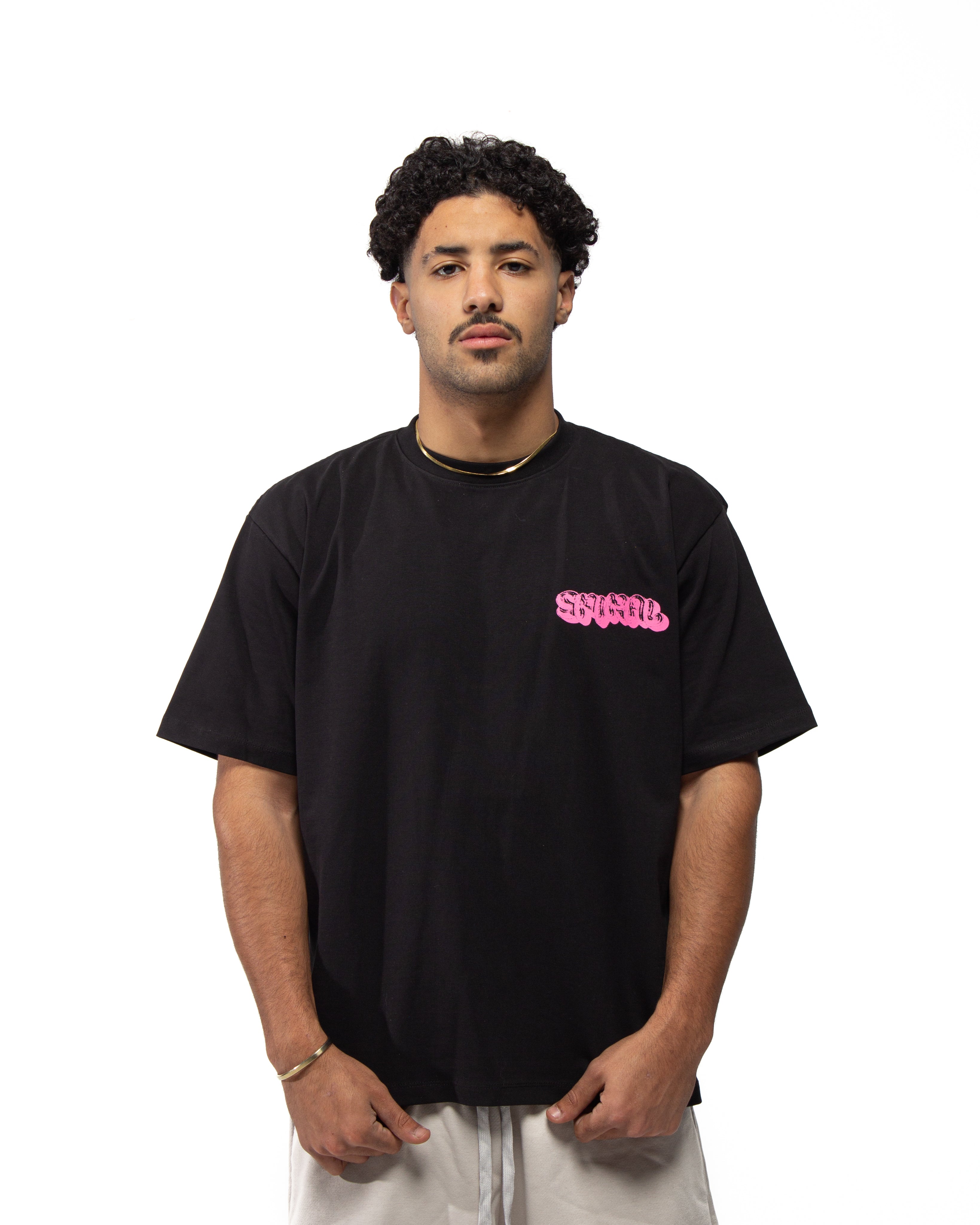 Spiral Core Tee In Black