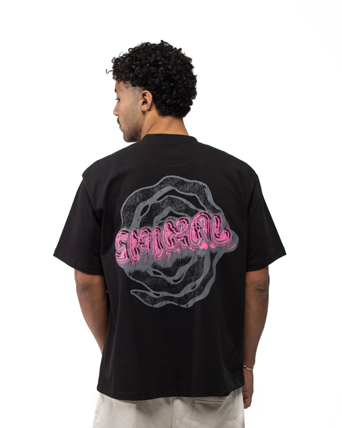 Spiral Core Tee In Black
