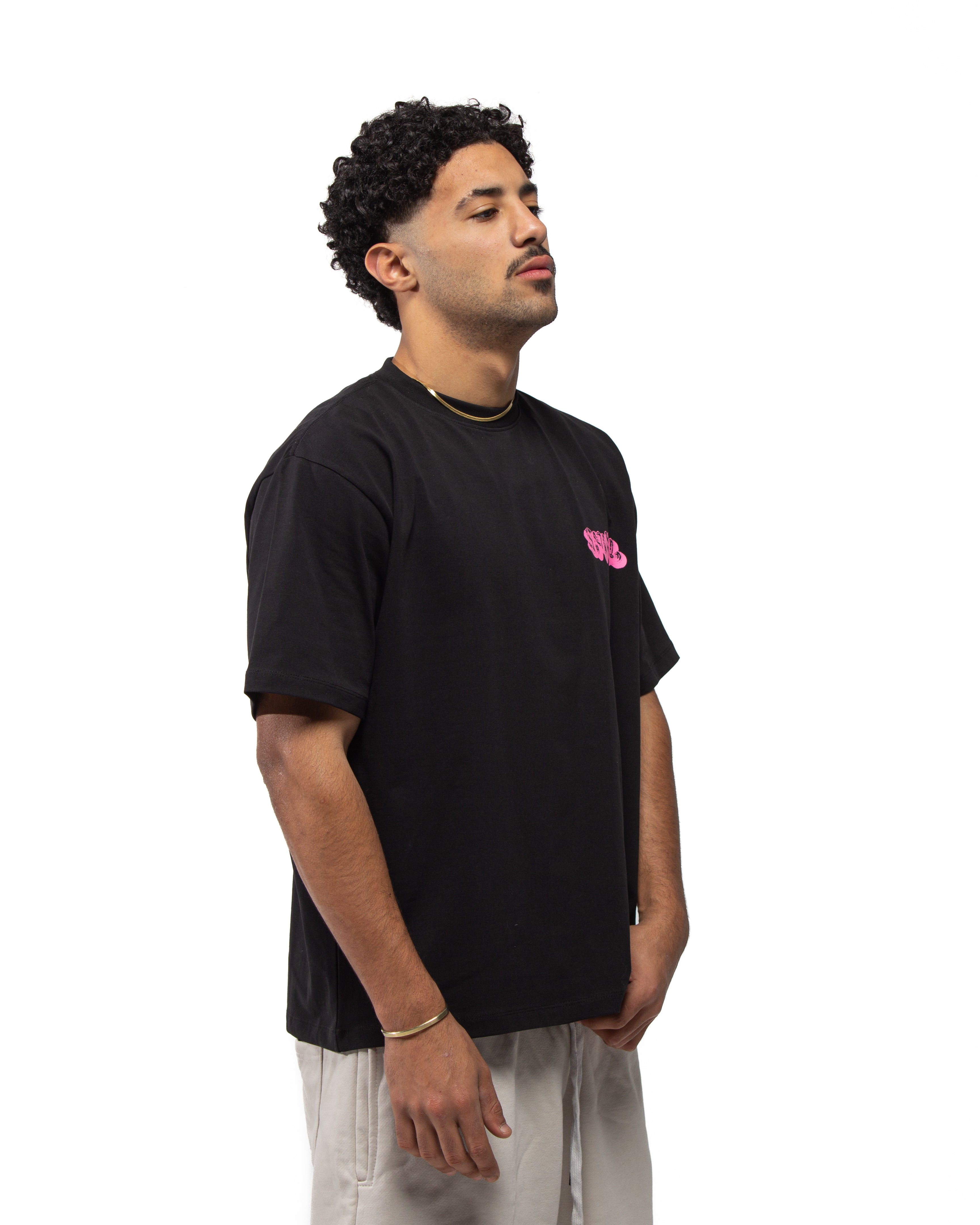 Spiral Core Tee In Black
