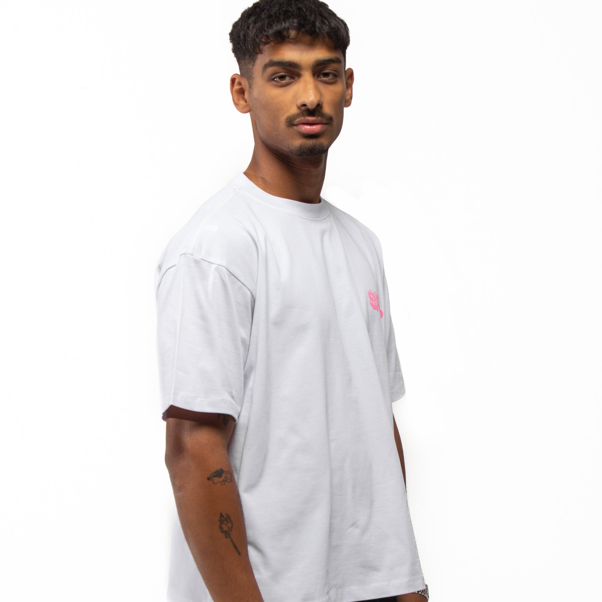Spiral Core Tee In White