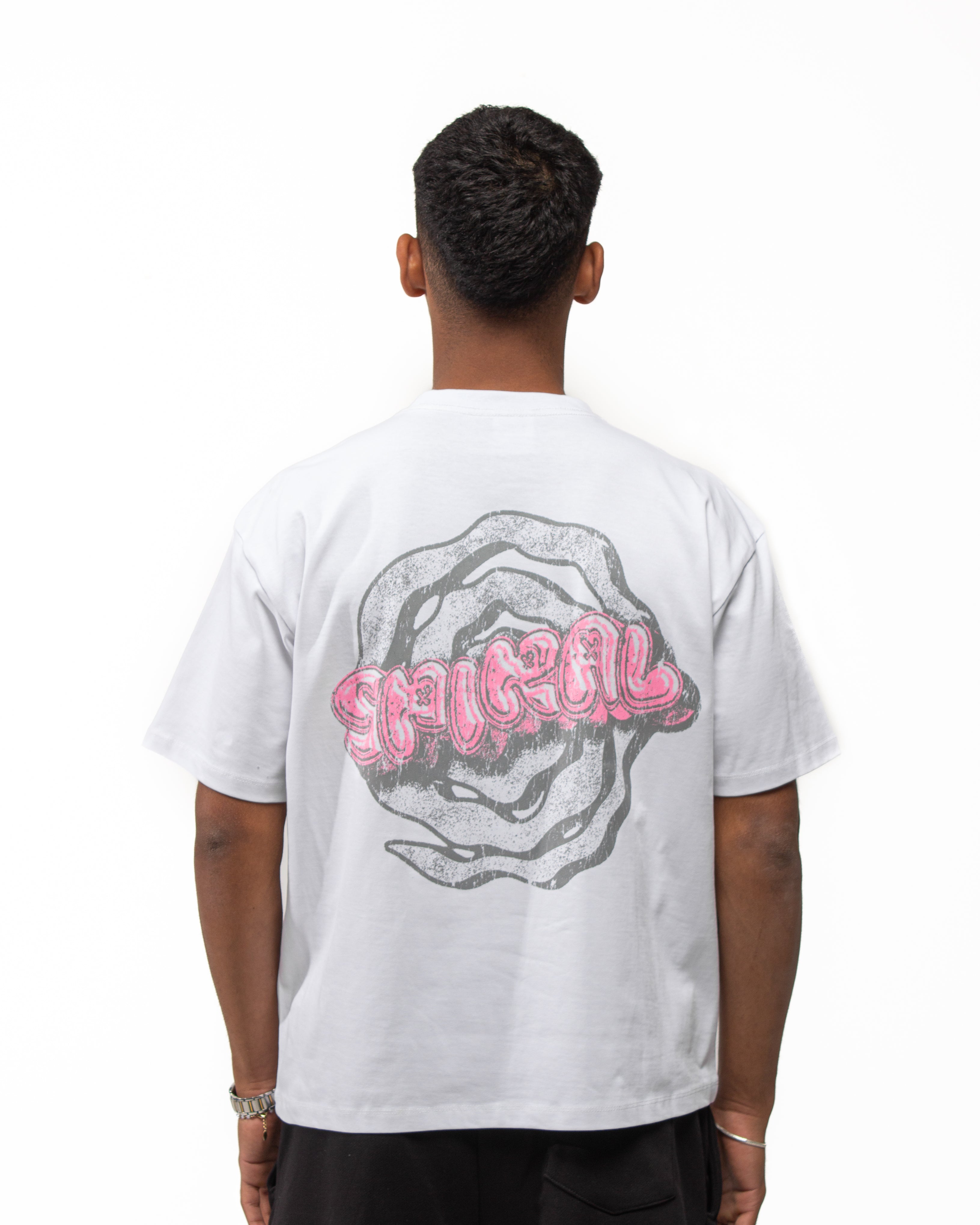 Spiral Core Tee In White