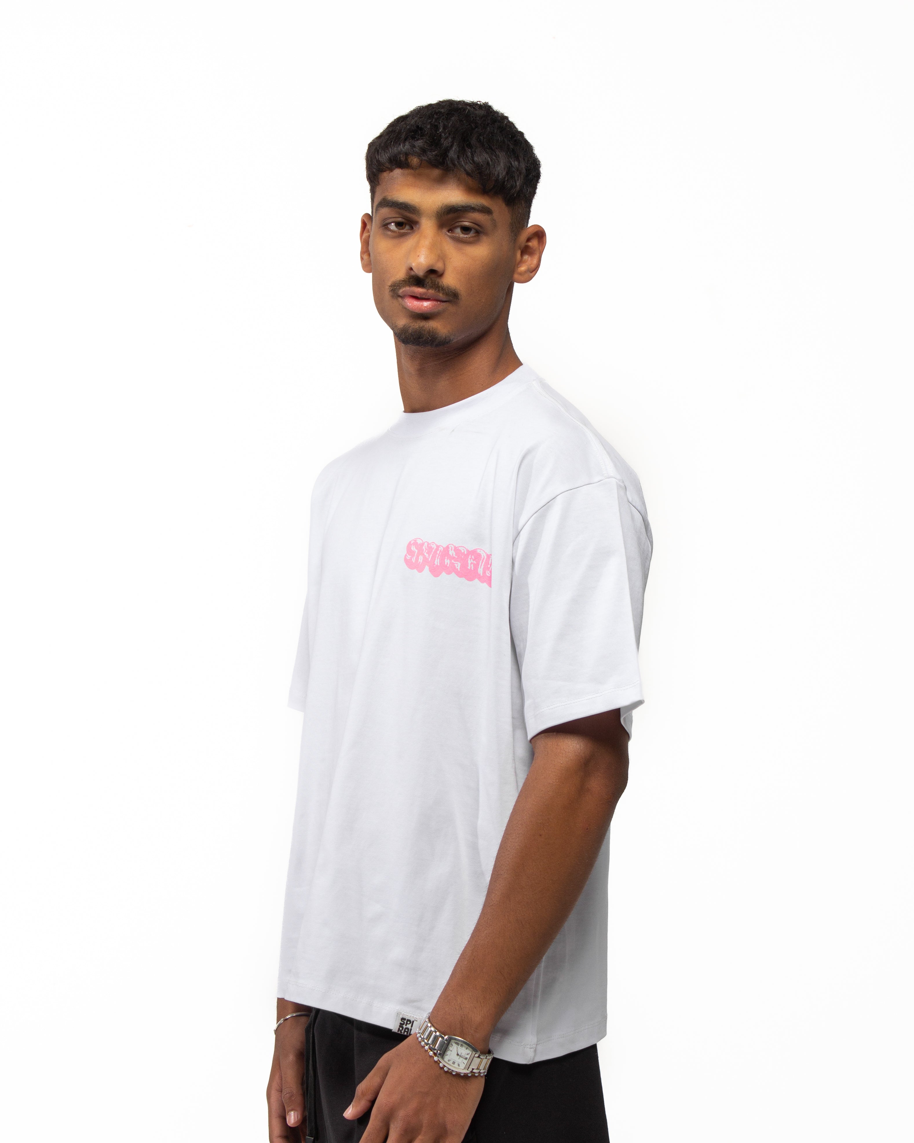 Spiral Core Tee In White