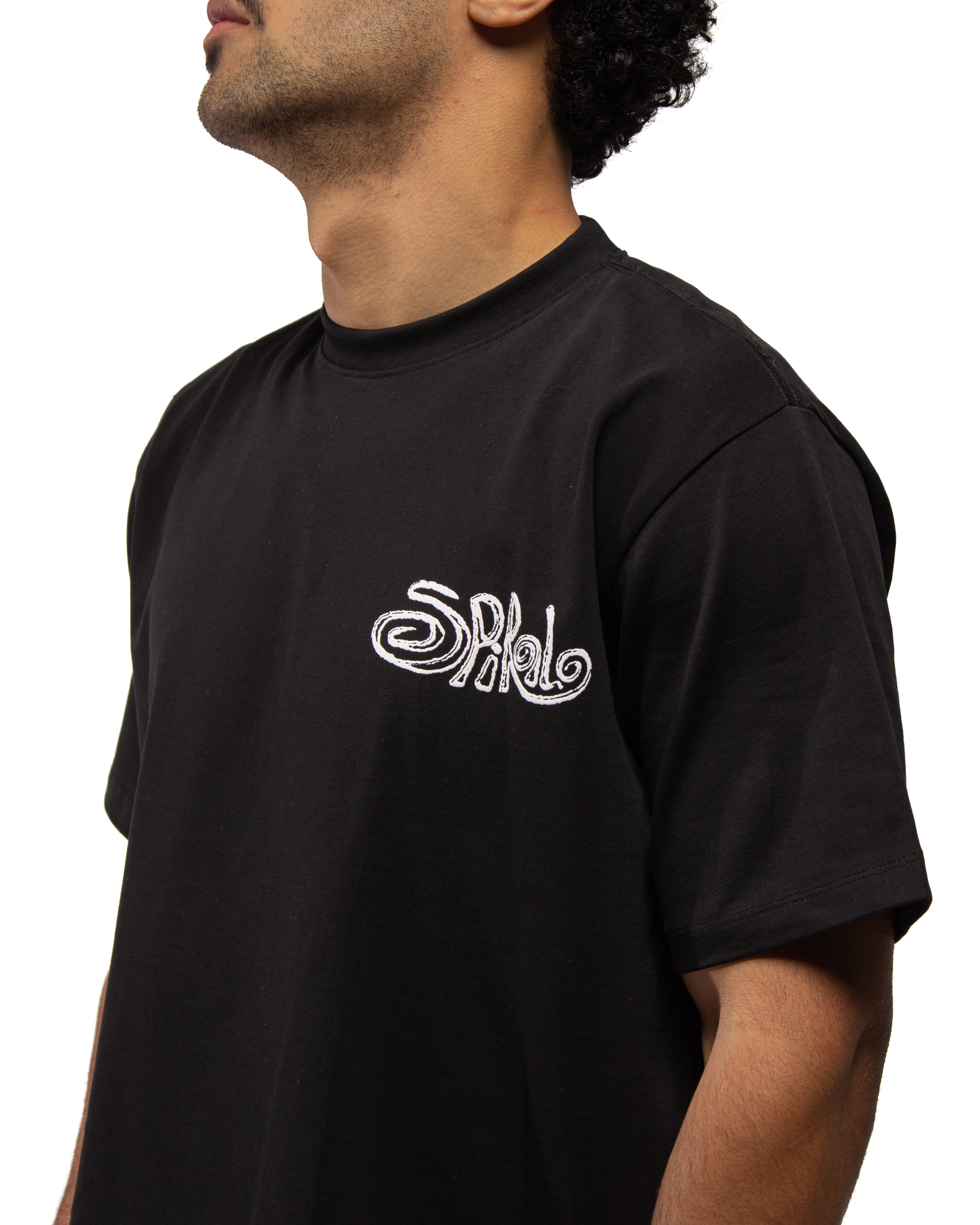 Globe Tee In Black