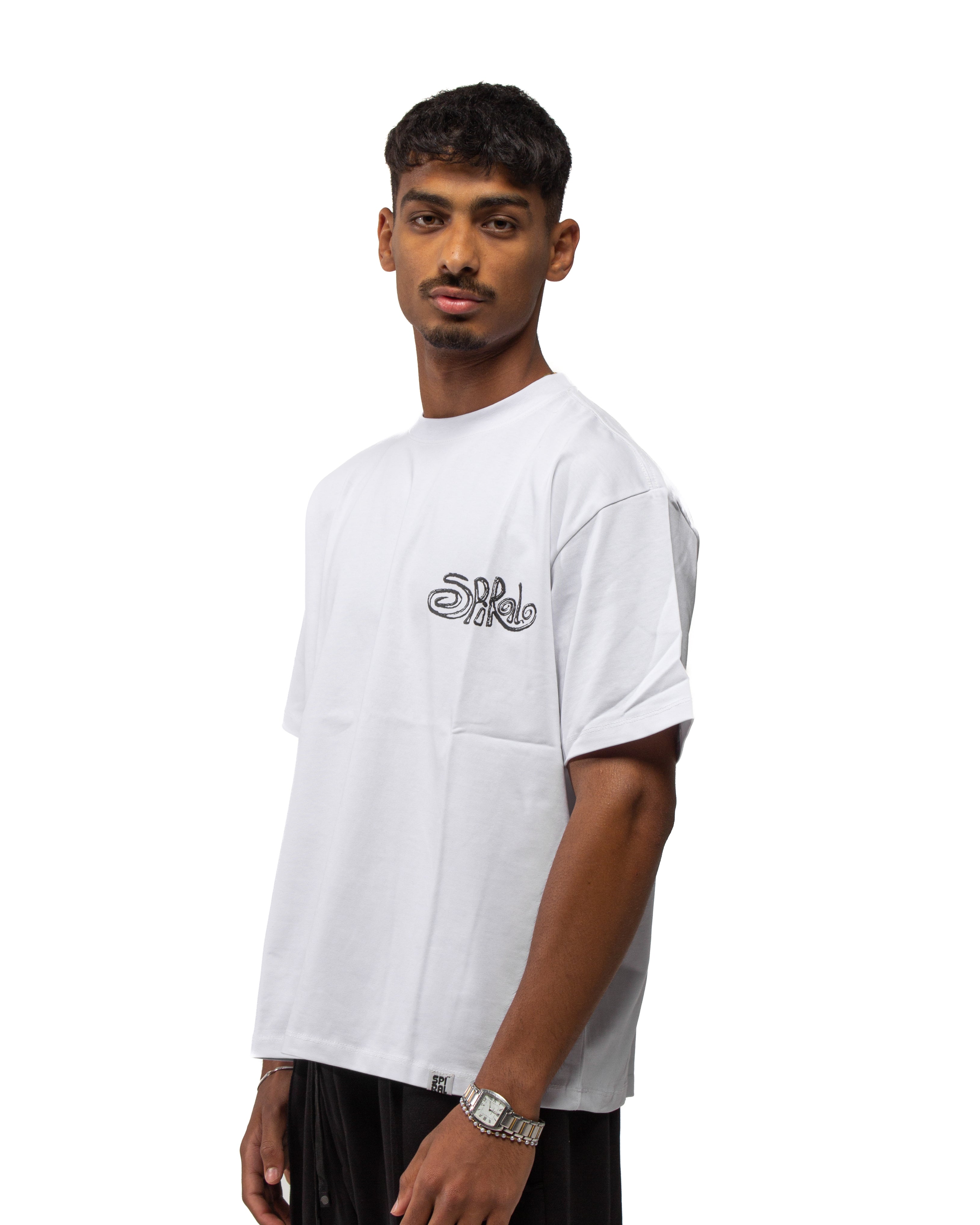 Globe Tee In White