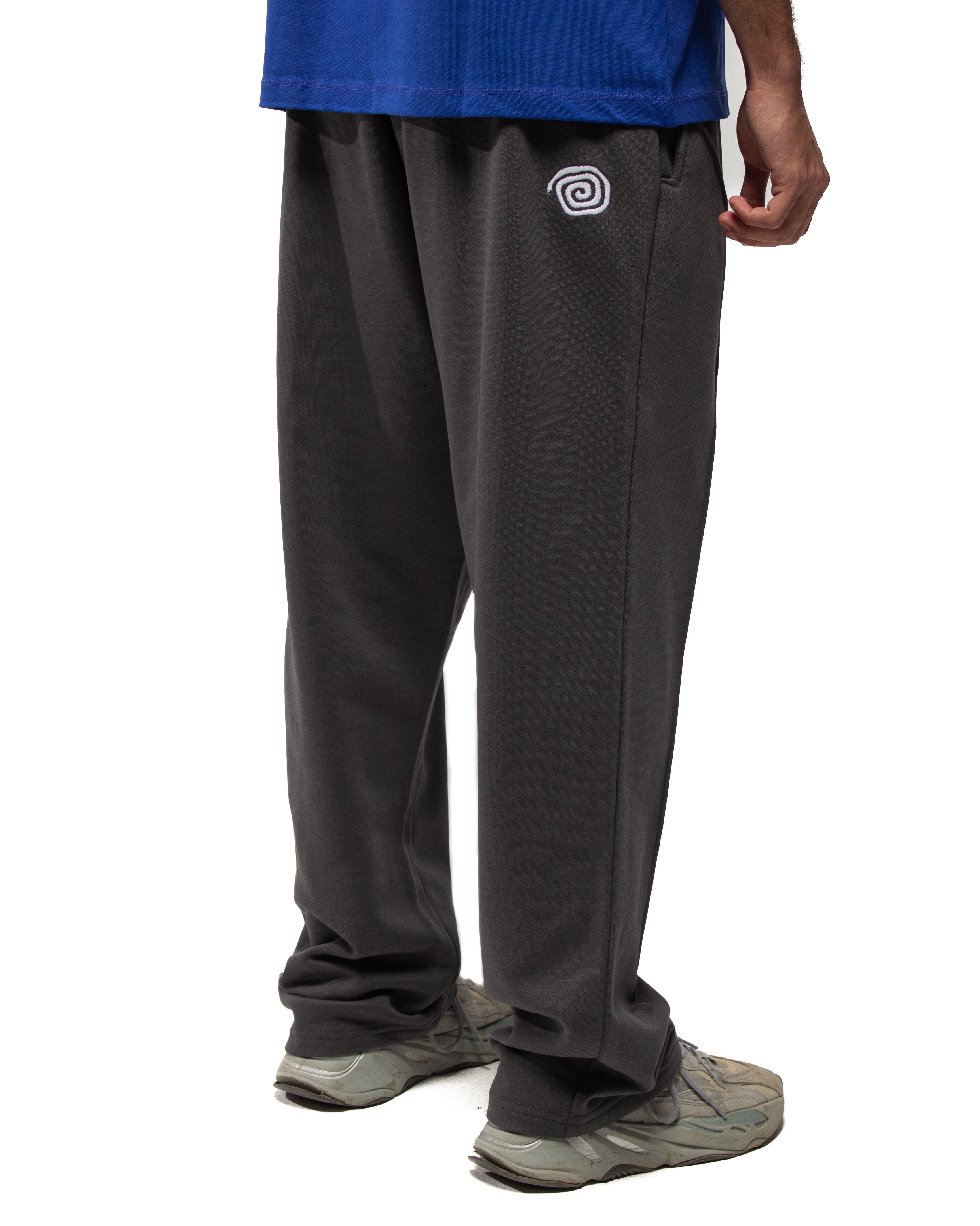 Spiral Crossline Sweatpants In Dark Grey