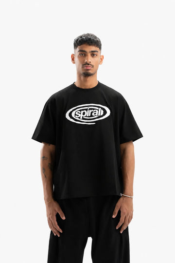 Spiral Essential T-Shirt in Black
